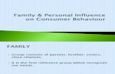 Family & Personal Influence on Consumer Behaviour