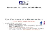 Resume Writing Short Version