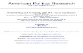 American Politics Research Redistricting and Familiarity With U.S. House Candidates