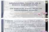 Managing Stress in a Right Perspective