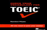 Check Your Vocab for TOEIC