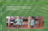 Améliorer la gestion de l’enseignement primaire à Madagascar - Résultats d’une expérimentation randomisée (World Bank - 2010)