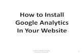 How to Install Google Analytics in Your Website