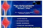 Non-Arthroplasty Rx of Arthritic Knee
