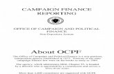 Massachusetts Campaign Finance Reporting 2011