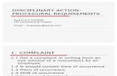 Disciplinary Action-procedural Requirements