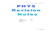 PHY5 Revision Notes
