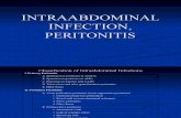 Intraabdominal Infection, Peritonitis