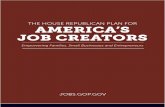 The House Republican Plan for America's Job Creators
