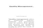 25.0. Quality Management