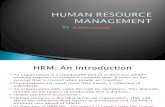 Human Resource Management introduction (HRM Intro)