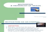 Motivation and Maslow Hierarchy of Needs