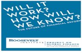Will It Work How Will We Know - Roosevelt Institute (2009)