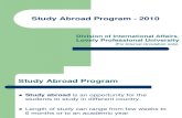 Study Abroad Program BBA  - 2010