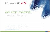 Quantifi Whitepaper - Challenges in Implementing a Counter Party Risk Management Process
