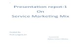 tService Marketing Mix/Extended Marketing Mix