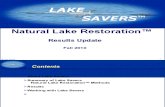 Lake Savers Results Update Fall 2010