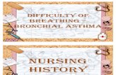 Difficulty of breathing – bronchial asthma