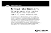Blind Optimism: Challenging the myths about private health care in poor countries