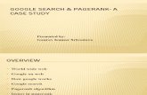 Google Search & PageRank: A Case Study
