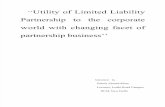 Utility of Limited Liability Partnership to the Corporate World With Changing Facet of Partnership Business