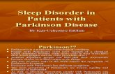 Sleep Disorder in Patients with Parkinson Disease (1)