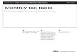 Monthly tax table