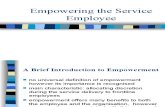 Empowering the Service Employee
