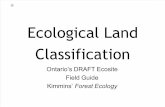2011 Lecture 3b Ecological Land Classification