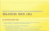 BLOCK 6 post disaster management