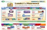 Landry's Pharmacy - January 2011 On Sale Flyer