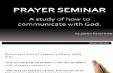 PG Prayer Seminar