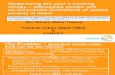 Modernizing the poor’s cooking energy – addressing gender and environmental dimensions of upland poverty in Nepal - presentation