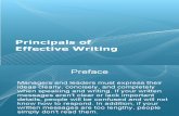 Principals of Effective Writing