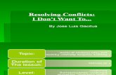 Resolving Conflicts (2)