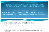 Classical Theory of International Trade Gipe 2