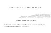 Electrolyte Inbalance