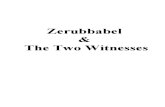 Zerubbabel Two Witnesses