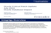 Integrigy Oracle CPU October 2010 Oracle Database Impact