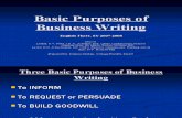 Basic Purposes of Business Writing 1424