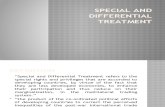 Special and Differntial Treatment (1)