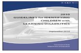 2010 Learning Disability Guidelines Acc
