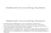 National Income Accout. System