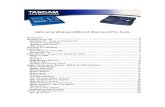 Optimizing Windows 2000 and Windows XP for Audio by Tascam