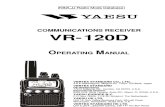 Yaesu VR-120D Operating Manual