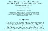 ITSRG Presentation: Assessment of Student Use of Blogs in the BITS Program