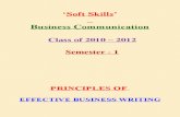 1. Principles of Effective Business Writing and Comn Skills