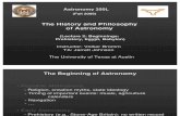 The History and Philosophy of Astronomy Lecture 2: Beginnings: Prehistory, Egypt, Babylon