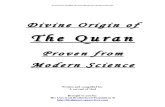 Divine Origin of the Quran Proven From Modern Science