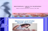 Maternal Health Nursing Part 1